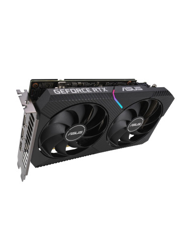 Graphics Card, ASUS, NVIDIA GeForce RTX 3060, 12 GB, 192 bit, PCIE 4.0 16x, GDDR6, GPU 1837 MHz, 1xHDMI, 3xDisplayPort, DUAL-RT