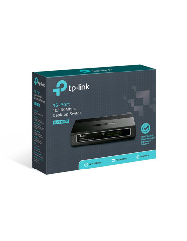 Switch, TP-LINK, 16x10Base-T / 100Base-TX, TL-SF1016D