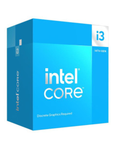 CPU, INTEL, Desktop, Core i3, i3-14100F, Raptor Lake, 3500 MHz, Cores 4, 12MB, Socket LGA1700, 58 Watts, BOX, BX8071514100FSRMX