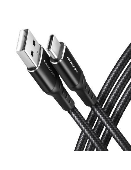 CABLE USB-C TO USB2.0 1M/BLACK BUCM-AM10AB AXAGON