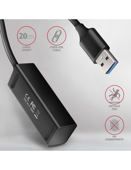 I/O HUB USB3.2 4PORT MINI/0.2M HUE-M1A AXAGON