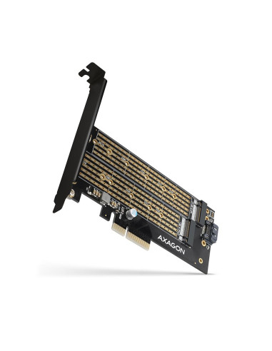 SSD ACC ADAPTER NVME/SATA/M.2/SP&LP PCEM2-D AXAGON