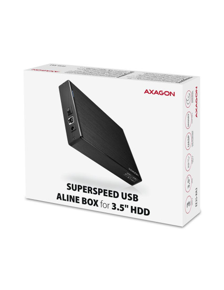 HDD ACC ENCLOSURE 3.5"/USB3.2 EE35-XA3 AXAGON