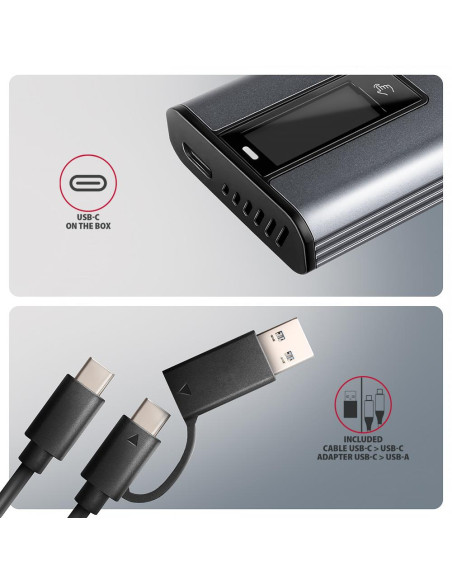 SSD ACC ENCLOSURE M.2 NVME/SATA USB3.2 EEM2-SD2 AXAGON