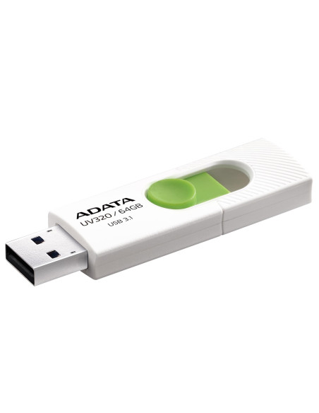 MEMORY DRIVE FLASH USB3.1 64GB/WHITE AUV320-64G-RWHGN ADATA