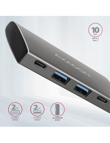 I/O HUB USB3.2 4PORT/0.13M HMC-4G2 AXAGON