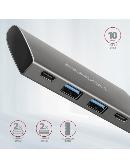 I/O HUB USB3.2 4PORT/0.13M HMC-4G2 AXAGON