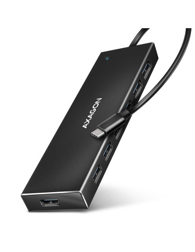 I/O HUB USB-C 7PORT FLAT/0.3M HUE-F7C AXAGON