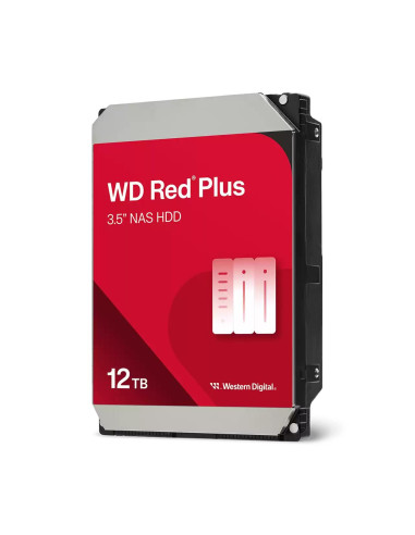 HDD, WESTERN DIGITAL, Red Plus, 12 TB, Serial ATA III, Buffer 512 MB, 7200 RPM, 3.5 ", WD120EFGX