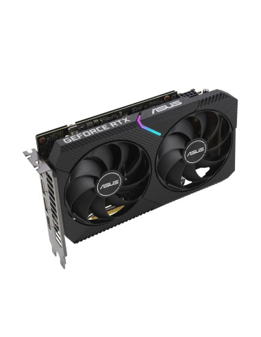 Graphics Card, ASUS, NVIDIA GeForce RTX 3060, 12 GB, 192 bit, PCIE 4.0 16x, GDDR6, GPU 1837 MHz, 1xHDMI, 3xDisplayPort, DUAL-RT