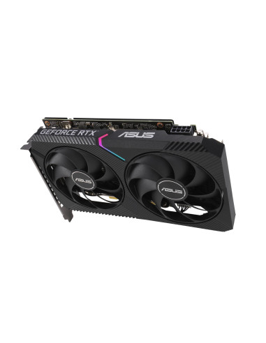 Graphics Card, ASUS, NVIDIA GeForce RTX 3060, 12 GB, 192 bit, PCIE 4.0 16x, GDDR6, GPU 1837 MHz, 1xHDMI, 3xDisplayPort, DUAL-RT