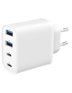 CHARGER USB UNIVERSAL 4P 40W/TA-UC-2A2C-PD40-01-W GEMBIRD