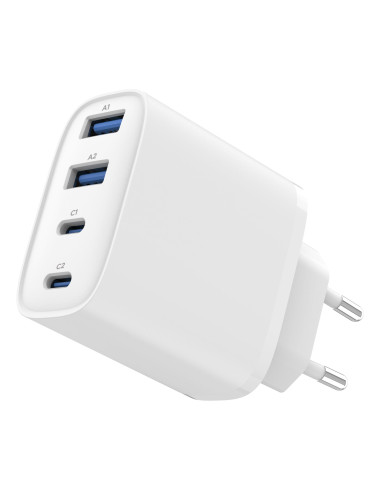 CHARGER USB UNIVERSAL 4P 40W/TA-UC-2A2C-PD40-01-W GEMBIRD