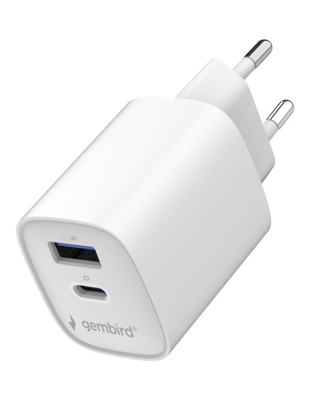 CHARGER USB UNIVERSAL 2P 45W/TA-UC-1A1C-PD45-01-W GEMBIRD
