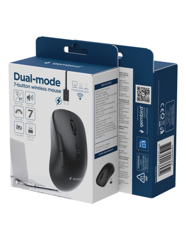 MOUSE USB OPTICAL WRL/MUSW2-7B-01 GEMBIRD