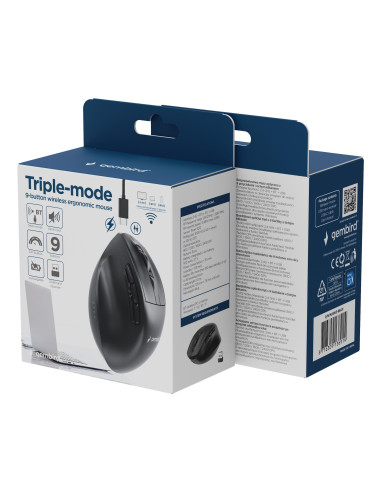 MOUSE USB OPTICAL WRL/MUSW3-9B-01 GEMBIRD