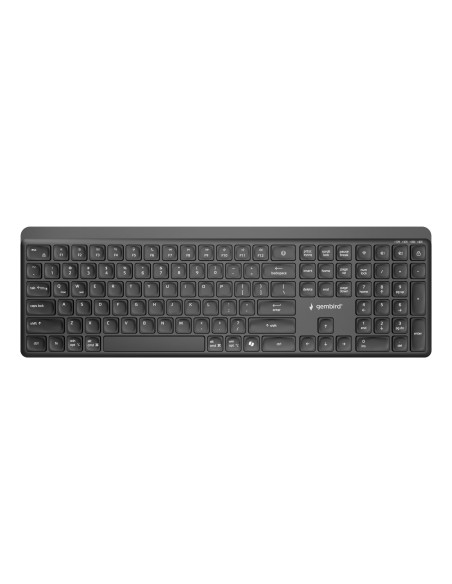 KEYBOARD WRL SLIM 2.4G+BT US/KB-WPS-03 GEMBIRD
