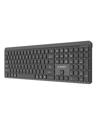KEYBOARD WRL SLIM 2.4G+BT US/KB-WPS-03 GEMBIRD
