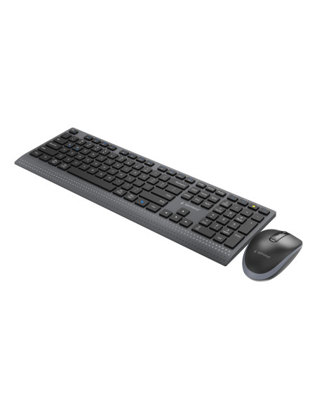 KEYBOARD +MOUSE WRL ENG/BK KBS-WPS-02 GEMBIRD