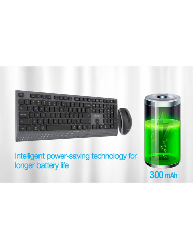 KEYBOARD +MOUSE WRL ENG/BK KBS-WPS-02 GEMBIRD