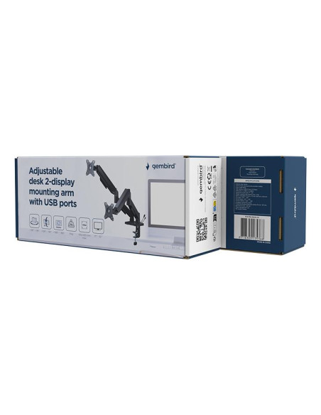 DISPLAY ACC MOUNTING ARM/17-32" MA-DA2U-01 GEMBIRD