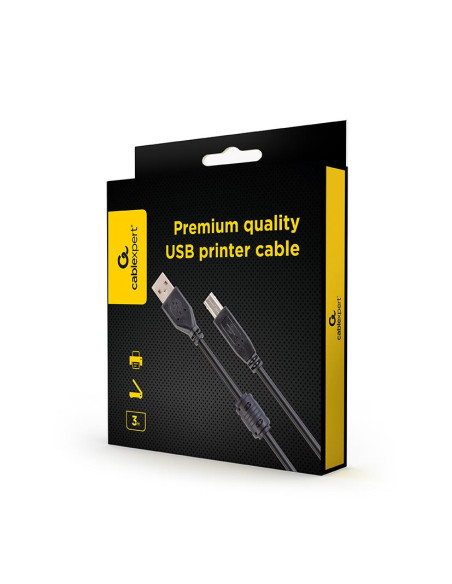 CABLE USB2 PRINTER AM-BM 3M/CCFB-USB2-AMBM-3M GEMBIRD