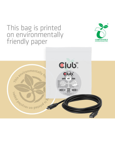 CABLE USB-C 2M/CAC-2506 CLUB3D