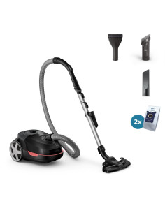 Vacuum Cleaner, PHILIPS, XD5123/10, Bagged, 900 Watts, Capacity 4 l, Noise 77 dB, Black, Weight 4.6 kg, XD5123/10