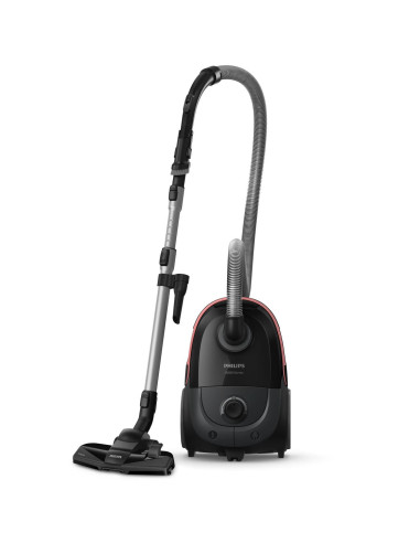Vacuum Cleaner, PHILIPS, XD5123/10, Bagged, 900 Watts, Capacity 4 l, Noise 77 dB, Black, Weight 4.6 kg, XD5123/10