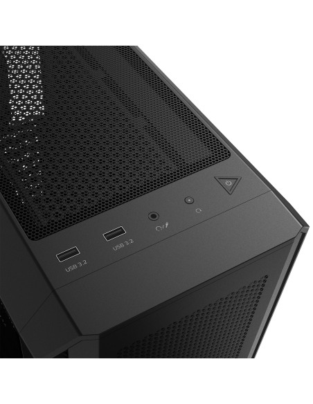 Case, ADATA, VALOR AIR PLUS MID, MidiTower, Case product features Transparent panel, ATX, MicroATX, MiniITX, Colour Black, VALO