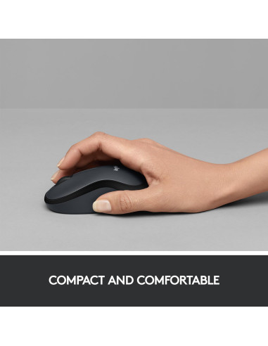 MOUSE USB OPTICAL WRL M220/SILENT B/G 910-004878 LOGITECH