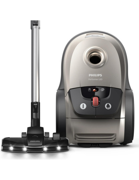 Vacuum Cleaner, PHILIPS, Cordless, 900 Watts, Capacity 4 l, Noise 75 dB, Black / Grey, Weight 5.3 kg, XD8152/12