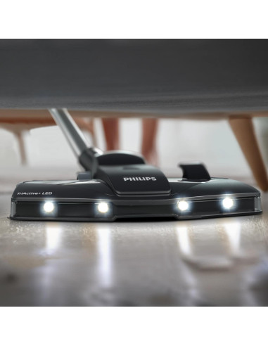 Vacuum Cleaner, PHILIPS, Cordless, 900 Watts, Capacity 4 l, Noise 75 dB, Black / Grey, Weight 5.3 kg, XD8152/12