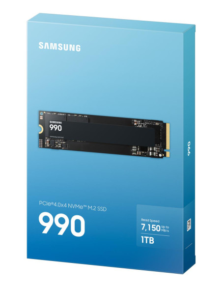 SSD, SAMSUNG, 1 TB, M.2, PCI Express 4.0, NVMe Yes, Write speed 6450 MB/s, Read speed 7150 MB/s, MTBF 1500000 h, Box, MZ-V9V1T0