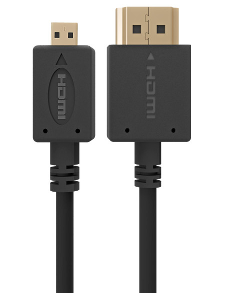 CABLE HDMI-MICRO HDMI 1.8M/V.2.0 BLK CC-HDMID-6 GEMBIRD