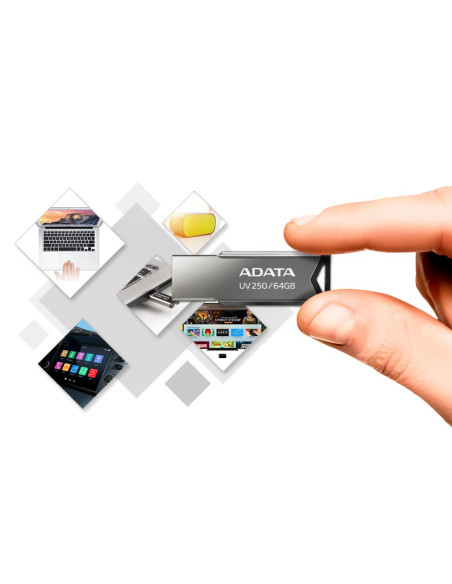 MEMORY DRIVE FLASH USB2 16GB/AUV250-16G-RBK ADATA