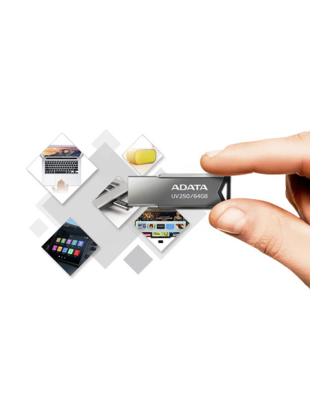 MEMORY DRIVE FLASH USB2 16GB/AUV250-16G-RBK ADATA
