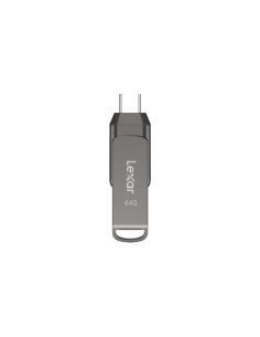 MEMORY DRIVE FLASH USB3.1 64GB/D400 LJDD400064G-BNQNG LEXAR