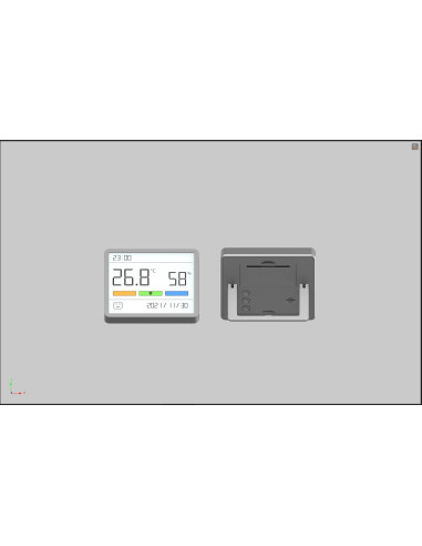 HYGROMETER/THERMOMETER/CLOCK/MTHM01 MOVA