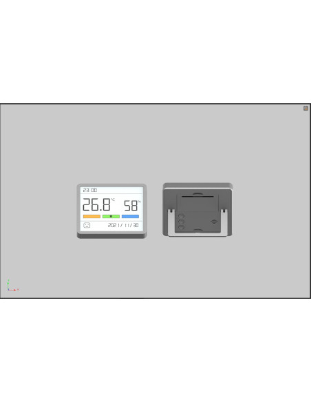 HYGROMETER/THERMOMETER/CLOCK/MTHM01 MOVA