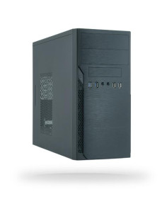 Case, CHIEFTEC, micro ATX, Black, Tower, PC, Chieftec HO-12B-OP Black, HO-12B-OP