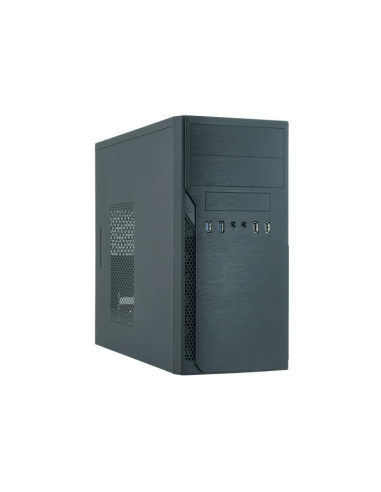 Case, CHIEFTEC, micro ATX, Black, Tower, PC, Chieftec HO-12B-OP Black, HO-12B-OP