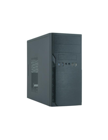 Case, CHIEFTEC, micro ATX, Black, Tower, PC, Chieftec HO-12B-OP Black, HO-12B-OP
