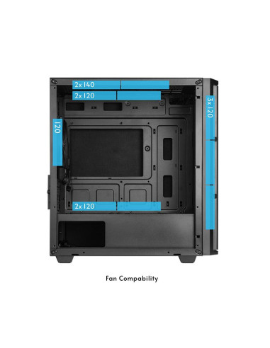 Case, CHIEFTEC, Pro mini, MidiTower, MicroATX, MiniITX, Colour Black, AZ-01B-OP