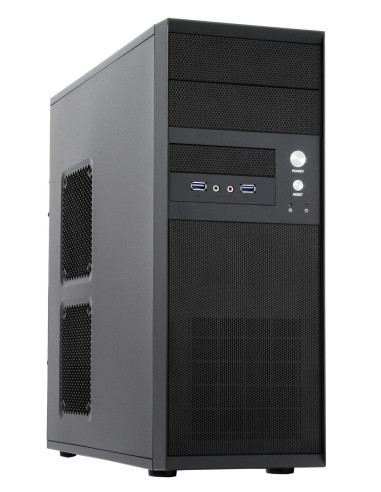 Case, CHIEFTEC, CQ-01B-U3-OP, MidiTower, ATX, MicroATX, Colour Black, CQ-01B-U3-OP