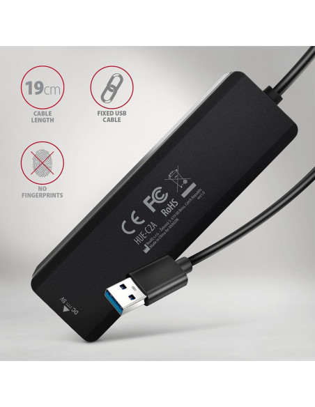 I/O HUB USB TRAVEL/0.19M HUE-C2A AXAGON