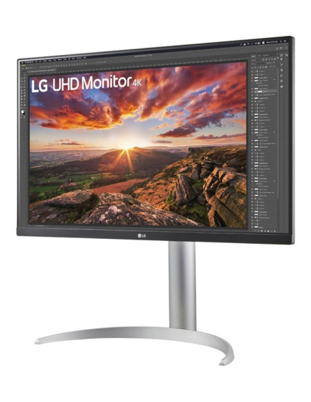 LCD Monitor, LG, 27UP850K-W, 27", Gaming, Panel IPS, 3840x2160, 16:9, 60 Hz, 5 ms, Pivot, Height adjustable, Tilt, Colour Black