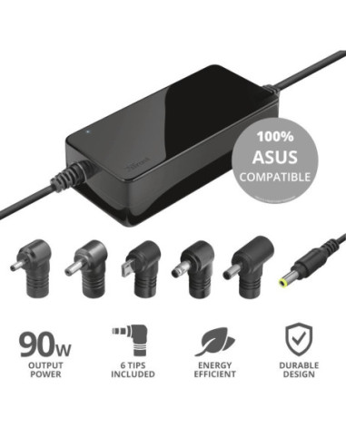 NB ACC AC ADAPTER 90W MAXO//ASUS BLACK 23390 TRUST