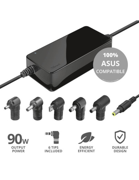 NB ACC AC ADAPTER 90W MAXO//ASUS BLACK 23390 TRUST
