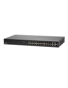 Switch, AXIS, Rack 1U, 24x10Base-T / 100Base-TX / 1000Base-T, 2x10/100/1000BASE-T/SFP combo, 2xSFP, 24xRJ45, PoE ports 24, 0119